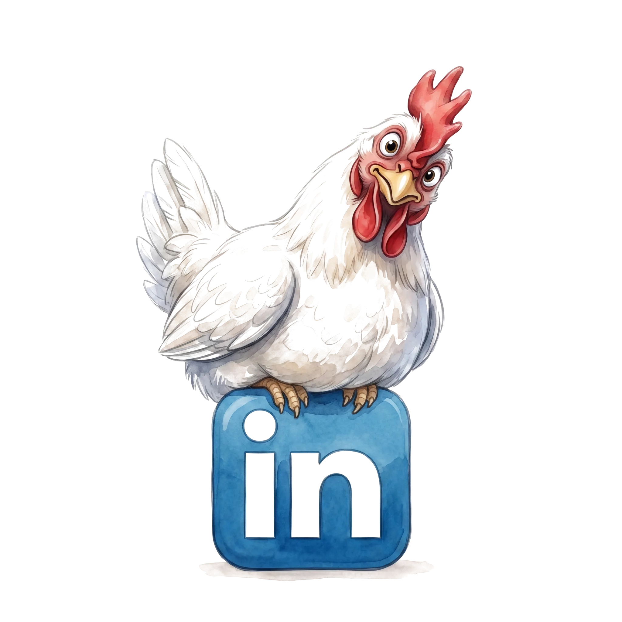 Mike with chickens